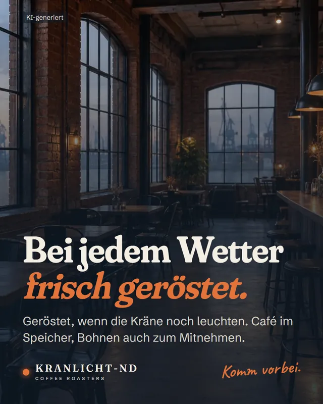 Folie 6: Bei jedem Wetter frisch geröstet