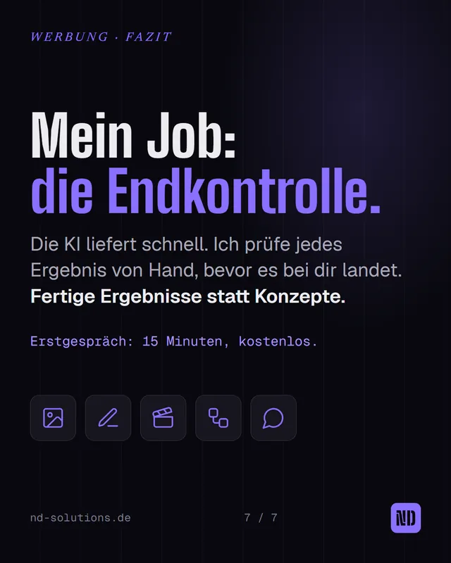 Folie 7: Mein Job: die Endkontrolle